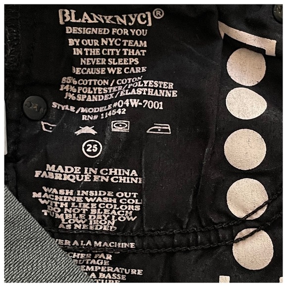 Blank NYC Skinny Classique Black Metal Dahlia 25 - Picture 12 of 13